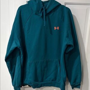 Under Armour Teal Sweatshirt with Red Logo